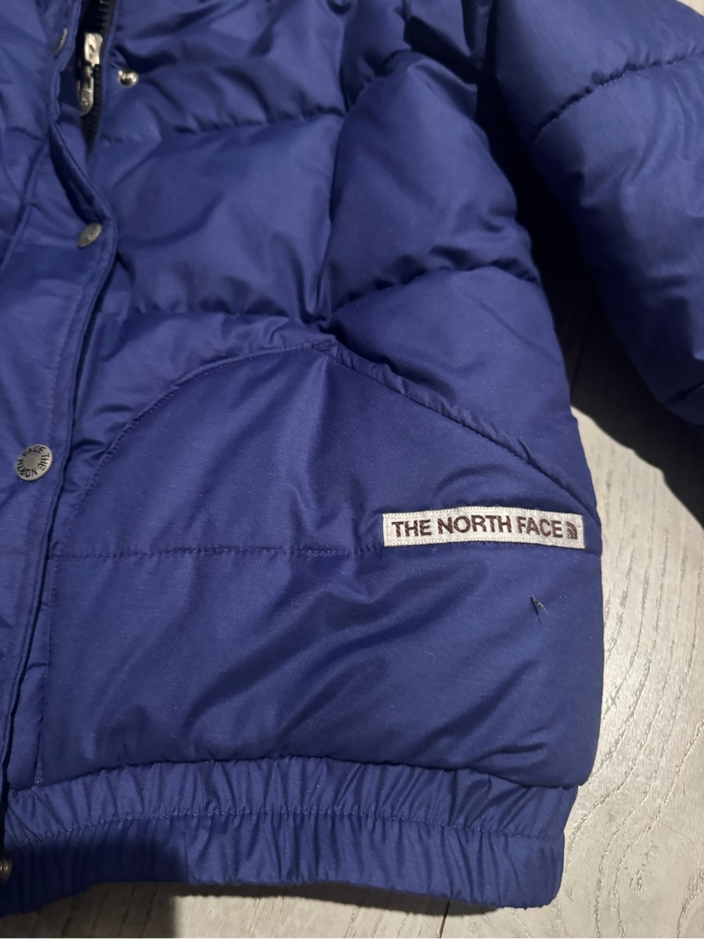 The North Face Navy Blue Puffer Coat *not shiny - Picture 4 of 10